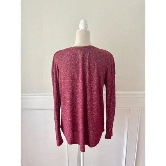 A New Day Maroon Heathered Strappy Top Shirt XS - Picture 3 of 4